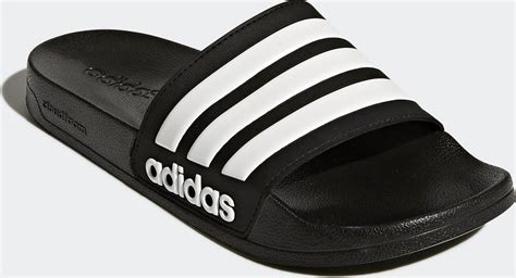 adidas slipper zwart wit|Adidas sandalen slippers.